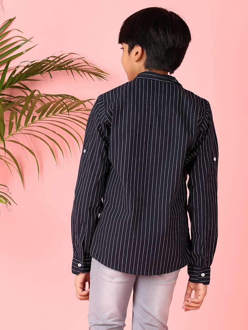 boys striped long sleeve casual shirt - 21524109 -  Standard Image - 3