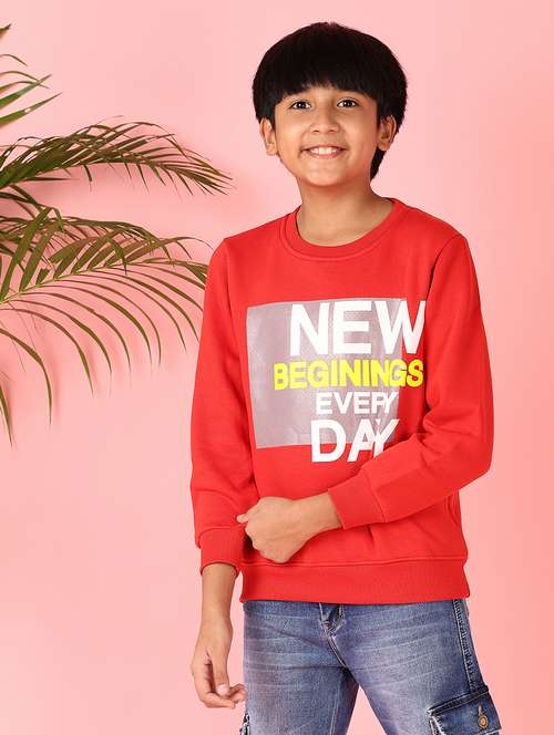 boys plain long sleeve sweatshirt - 21524114 -  Standard Image - 0