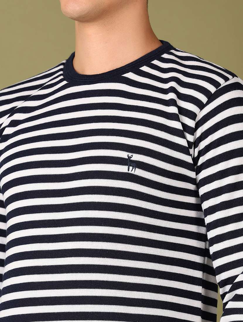 men self design round neck pullover - 21524123 -  Standard Image - 5