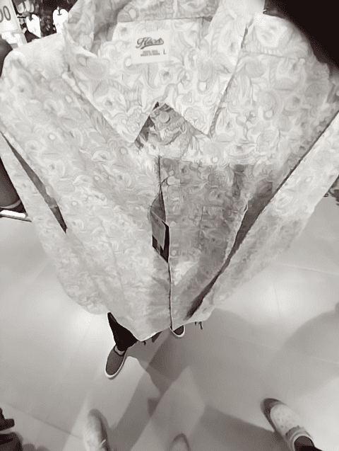 off white twill casual shirt - 21524158 - Zoom Image - 0