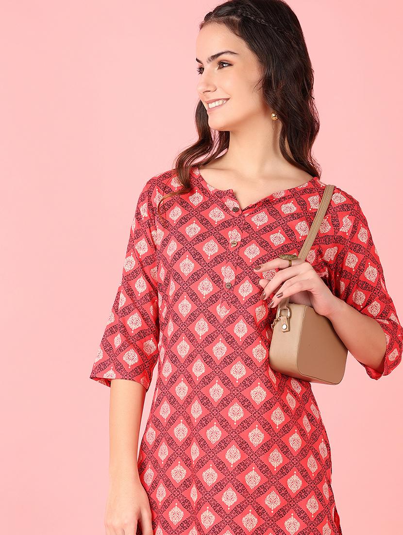 women printed kurta palazzo set - 21524160 - Standard Image - 3