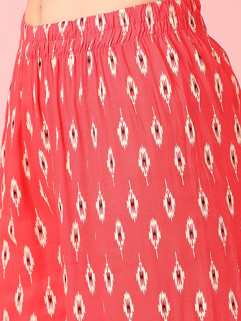 women printed kurta palazzo set - 21524160 - Standard Image - 5