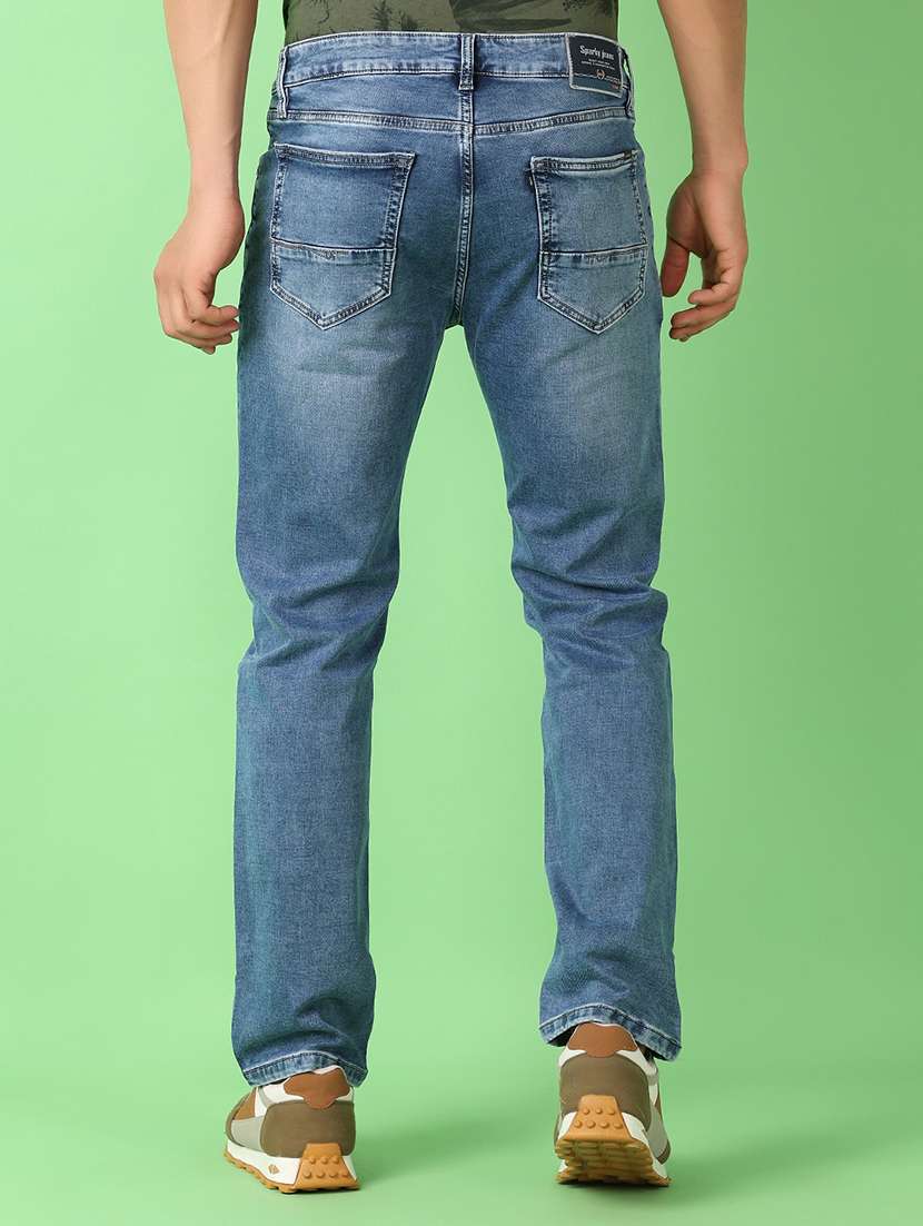 men mid rise plain jeans - 21524351 -  Standard Image - 3