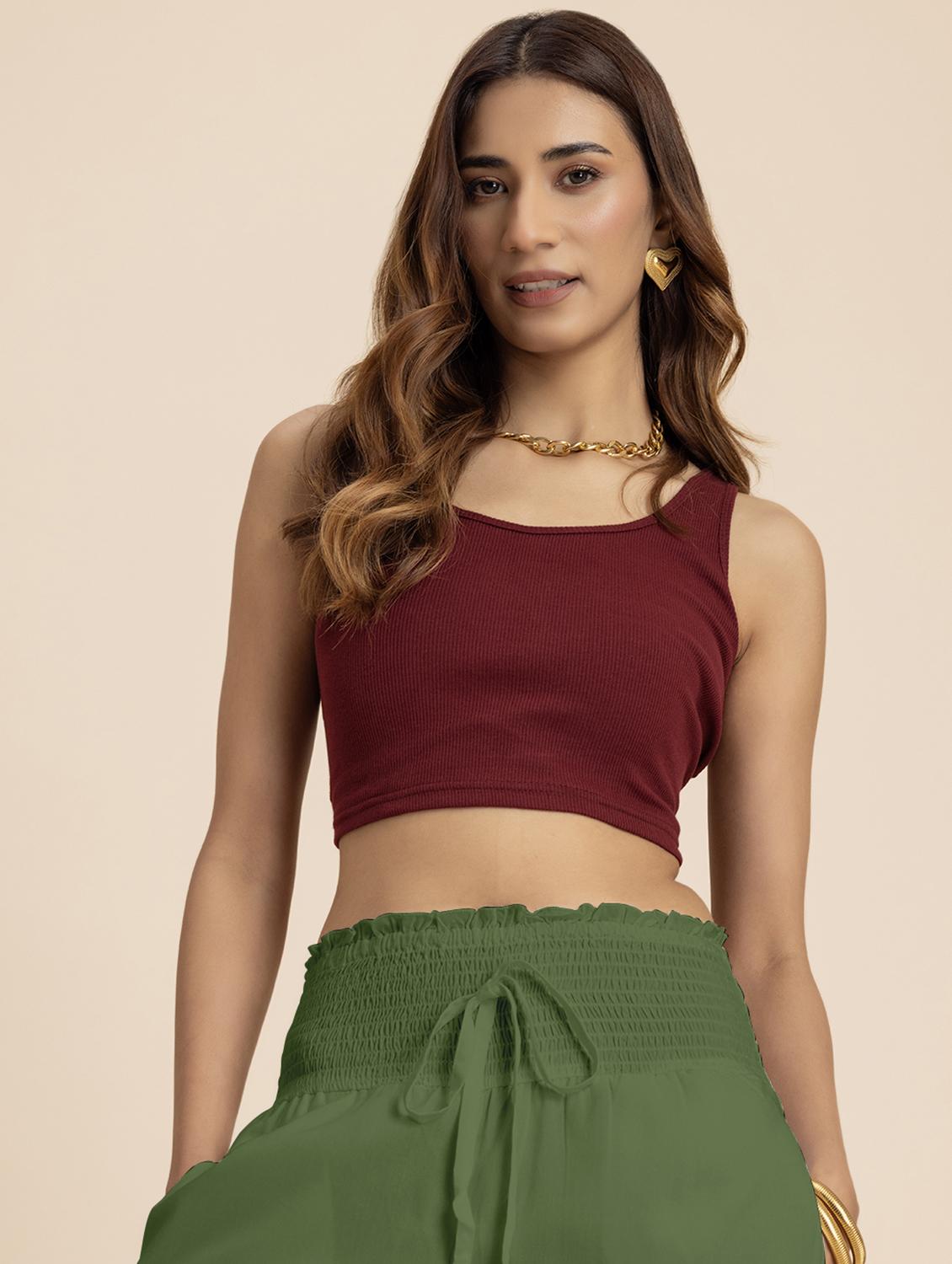 women green rayon wide leg trouser - 21524808 - Standard Image - 3