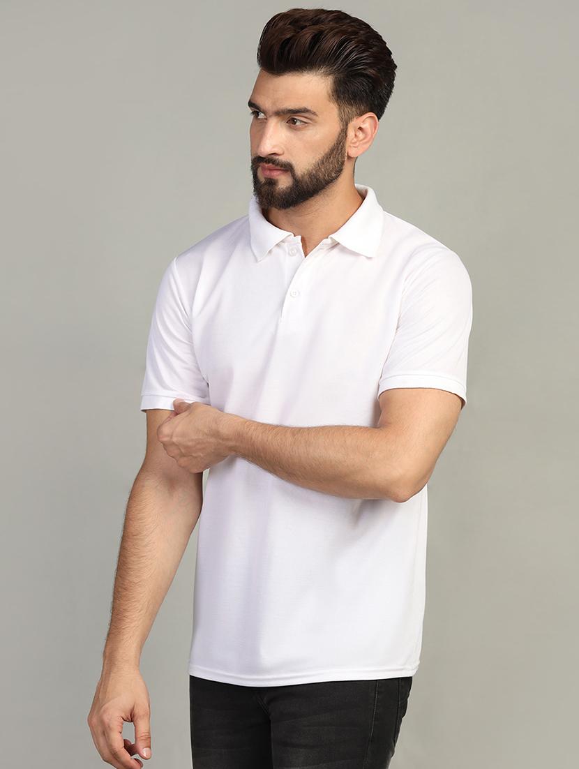 men polo neck plain t-shirt - 21524813 - Zoom Image - 0