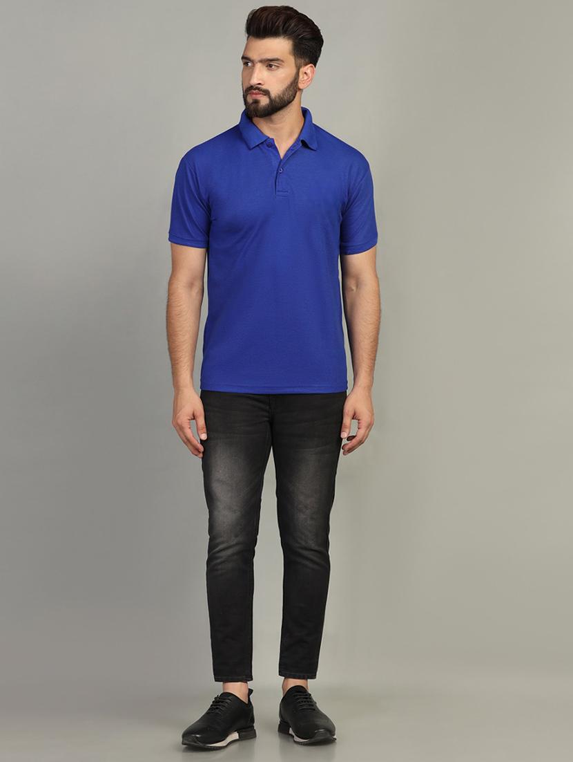 men polo neck plain t-shirt - 21524823 - Standard Image - 3