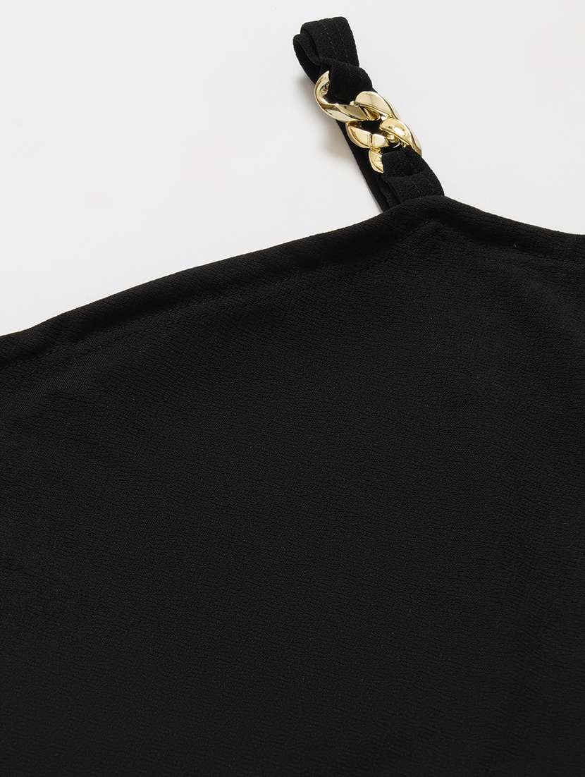 women solid sleeveless crop top - 21525062 -  Standard Image - 5