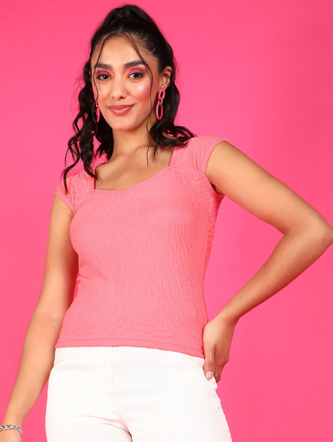women solid sleeveless straight top - 21525191 - Zoom Image - 0