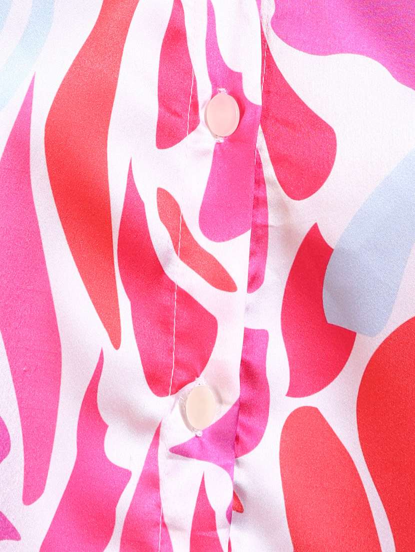 women printed collared long sleeves shirt - 21525740 - Standard Image - 5