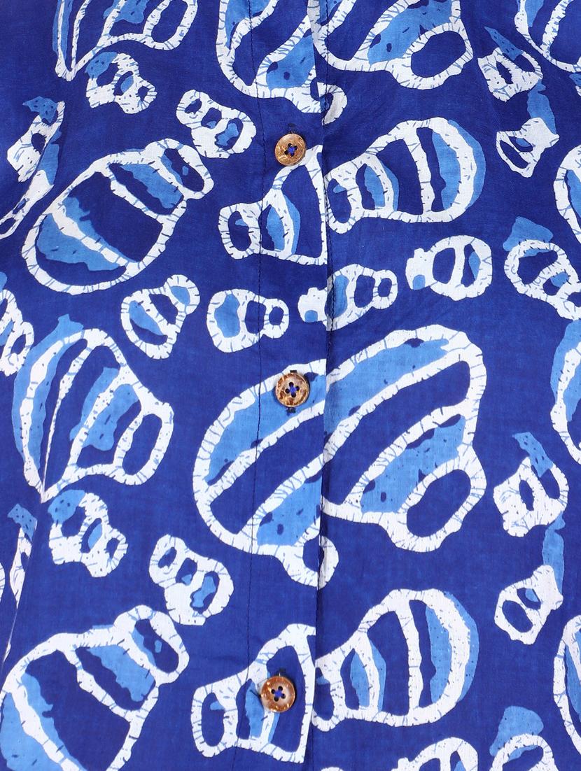 women printed collared short sleeves shirt - 21525757 - Standard Image - 5