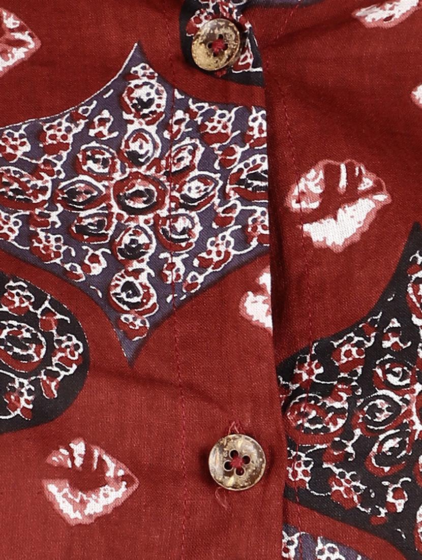 women printed collared short sleeves shirt - 21525761 - Standard Image - 5