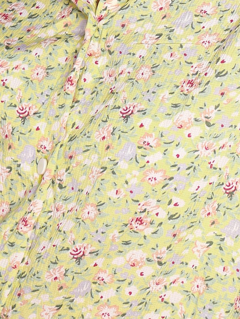 women printed collared long sleeves shirt - 21525768 - Standard Image - 5