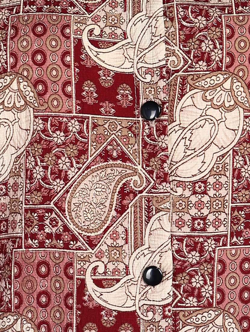 women printed collared long sleeves shirt - 21525770 -  Standard Image - 5