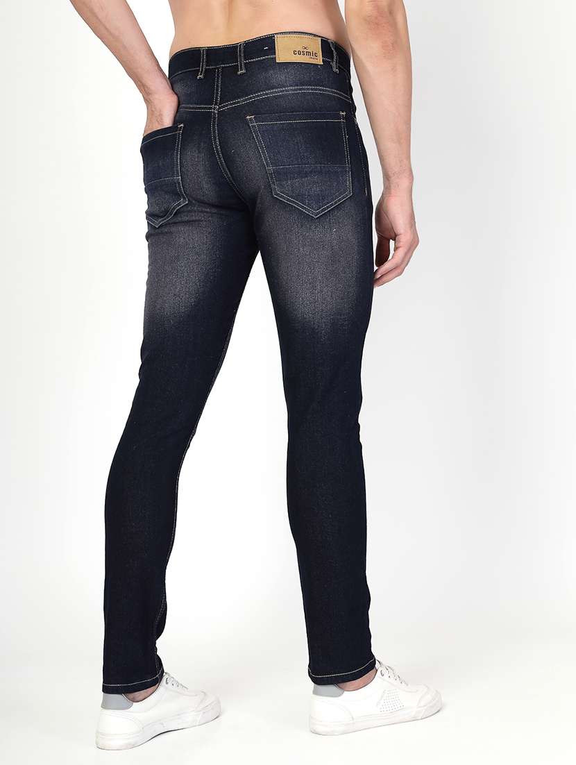 men washed mid rise denim jeans - 21526641 -  Standard Image - 3