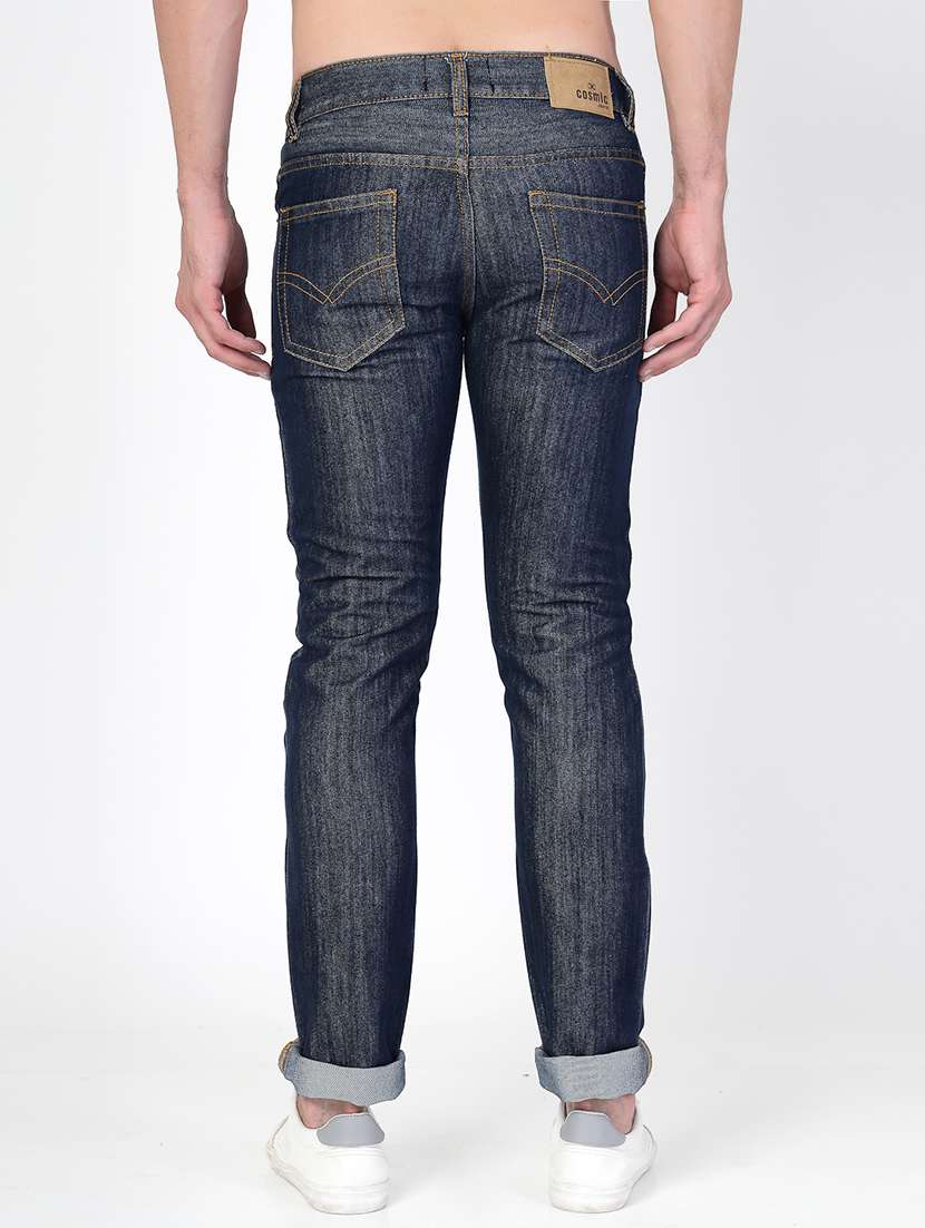 men washed mid rise denim jeans - 21526642 -  Standard Image - 3