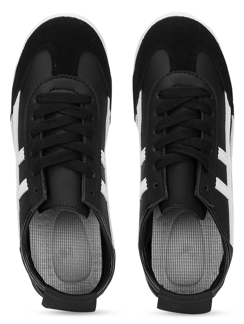 women black lace-up sneaker - 21526654 - Standard Image - 5