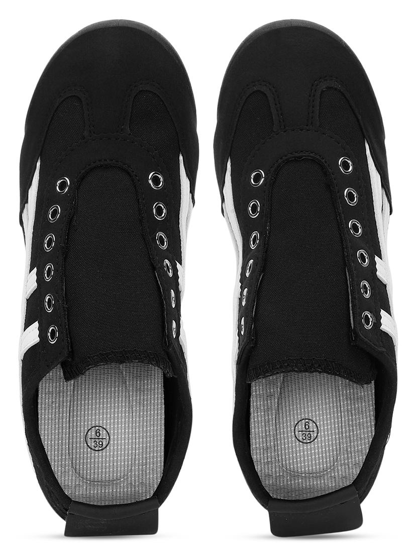 women black slip on sneaker - 21526656 - Standard Image - 5