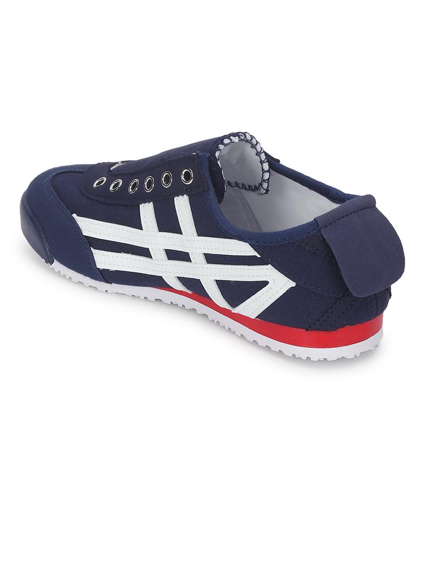 women navy blue lace-up sneaker - 21526657 - Standard Image - 3