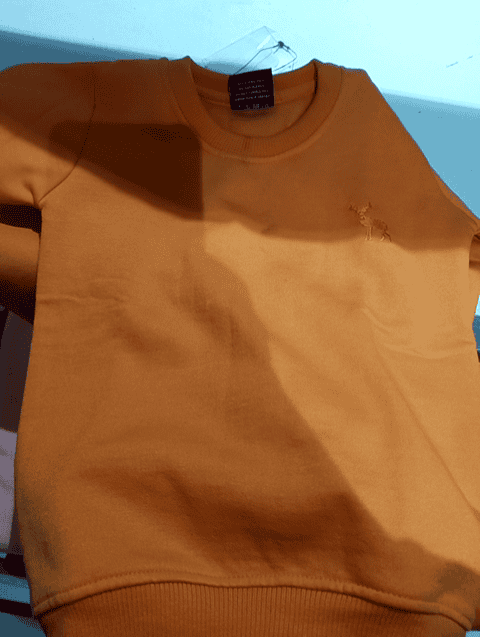 orange spun fleece sweatshirt - 21527318 - Standard Image - 0