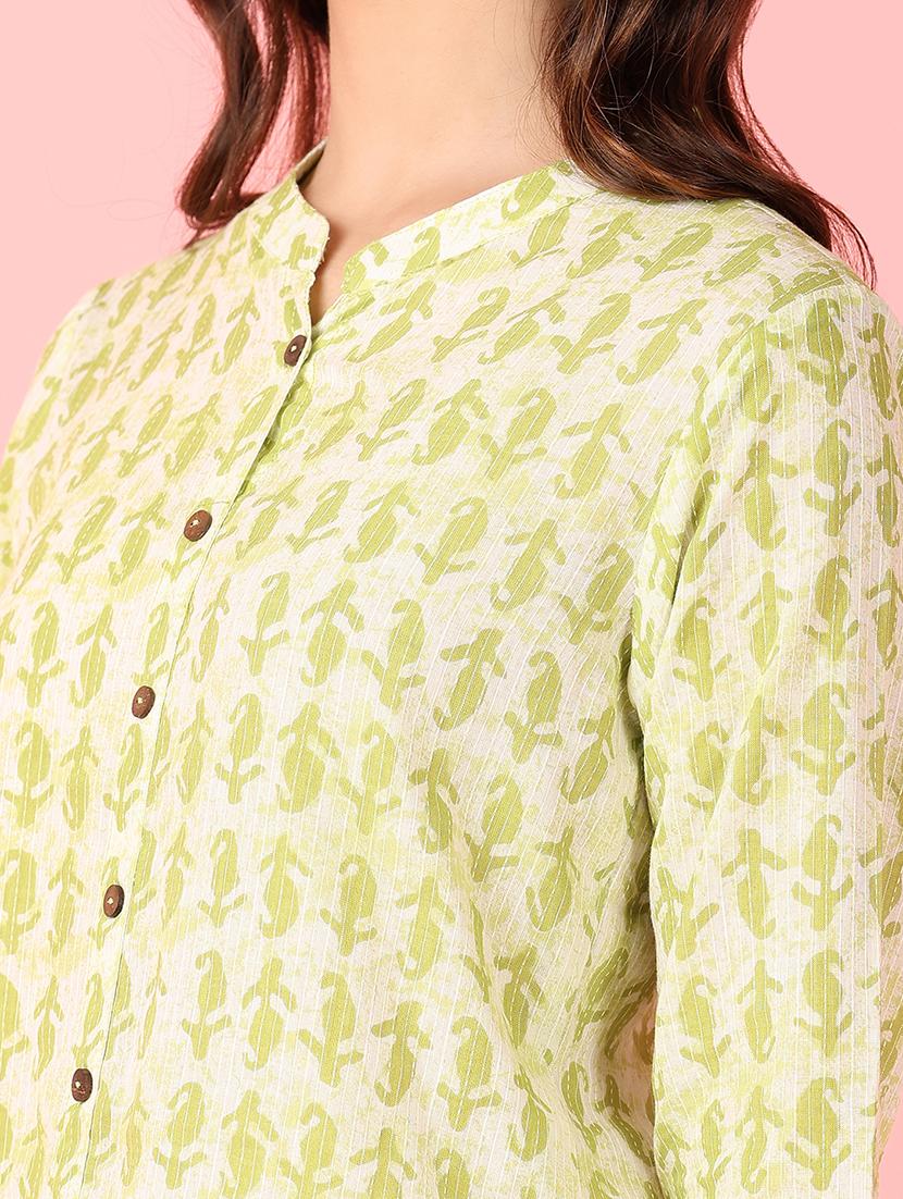 women three quarter sleeve straight kurta - 21527366 - Standard Image - 5