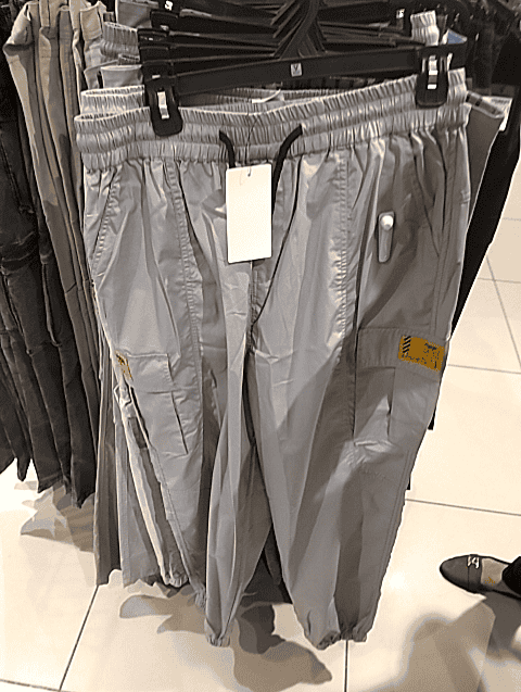 grey twill joggers - 21527416 -  Standard Image - 0