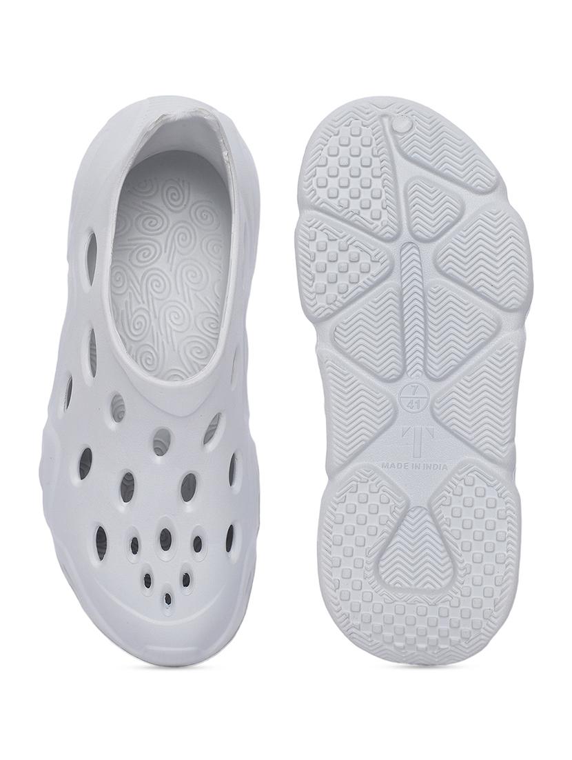 women grey solid clogs - 21527818 - Standard Image - 5
