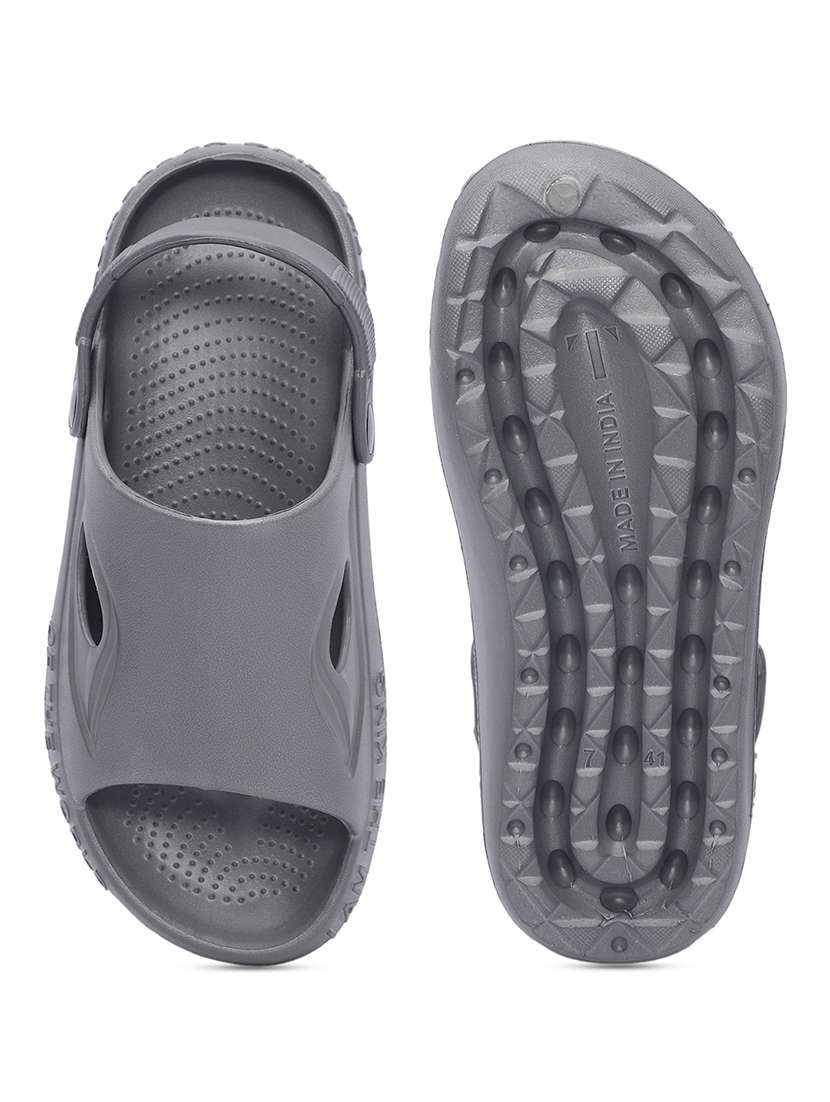 women grey solid clogs - 21527825 -  Standard Image - 5