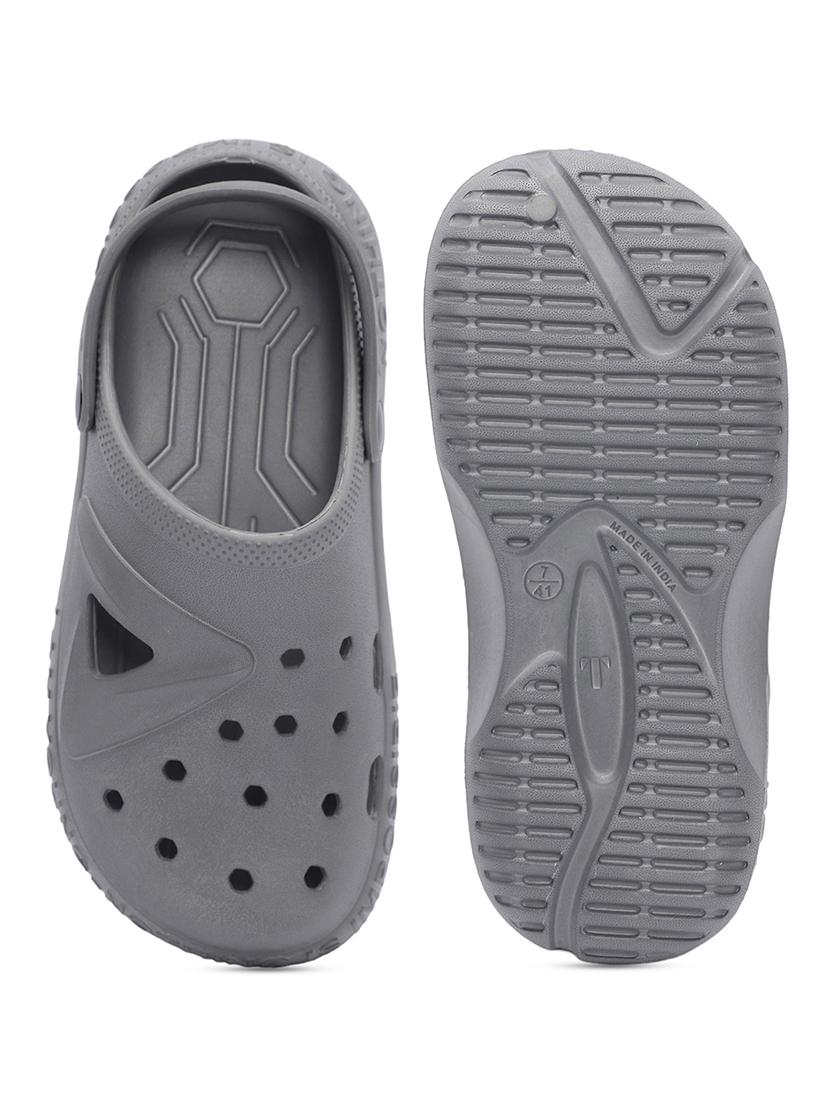 women grey solid clogs - 21527827 - Standard Image - 5