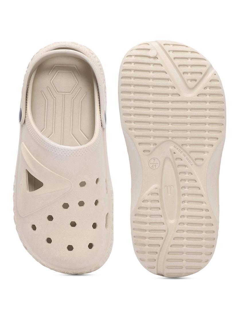 women beige solid clogs - 21527829 - Standard Image - 5