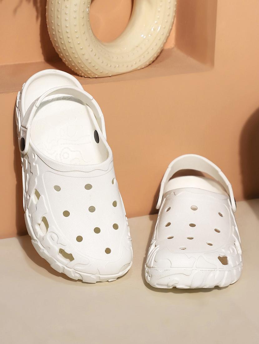 women white solid clogs - 21527835 - Zoom Image - 0