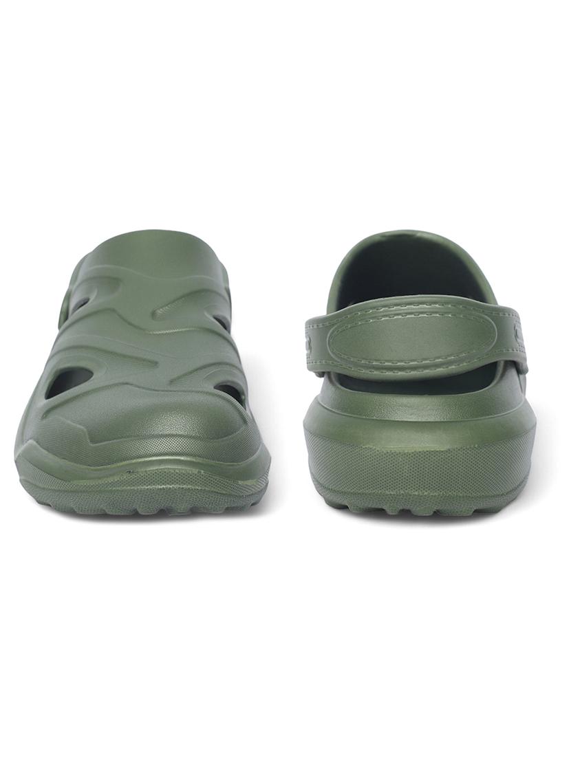women solid green clogs - 21527838 - Standard Image - 3