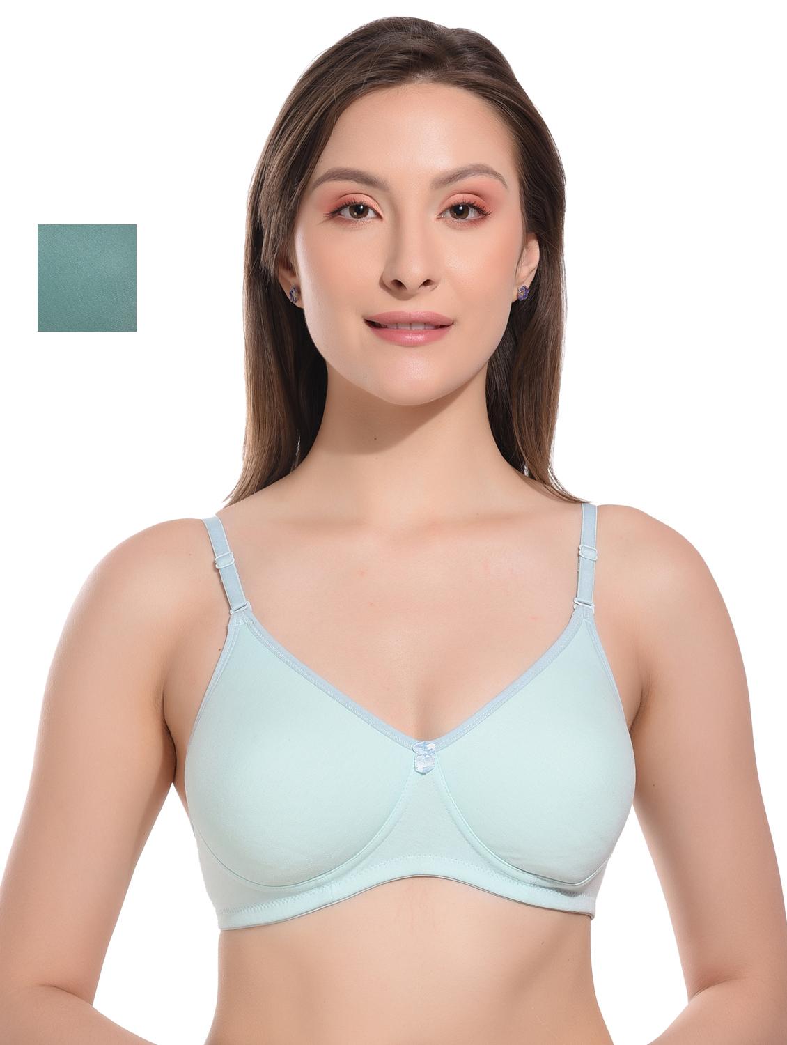 pack of 2 sea green cotton t-shirt bra - 21527970 - Zoom Image - 0