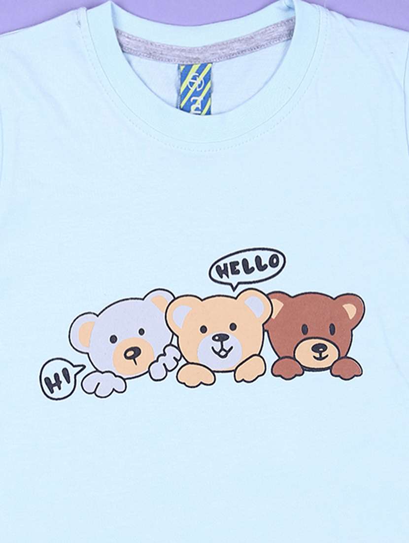 boys printed t-shirt & shorts sets - 21528114 -  Standard Image - 3