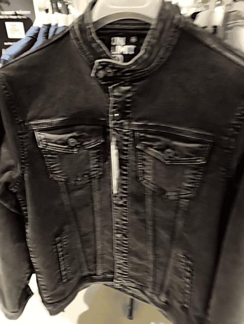 dark grey denim casual jacket - 21528116 -  Zoom Image - 0
