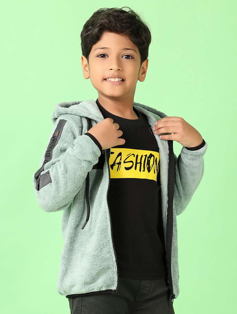 boys solid long sleeve sweatshirts - 21528128 -  Standard Image - 3