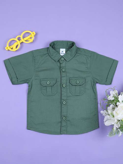 boys short sleeves solid shirt - 21528147 -  Standard Image - 0