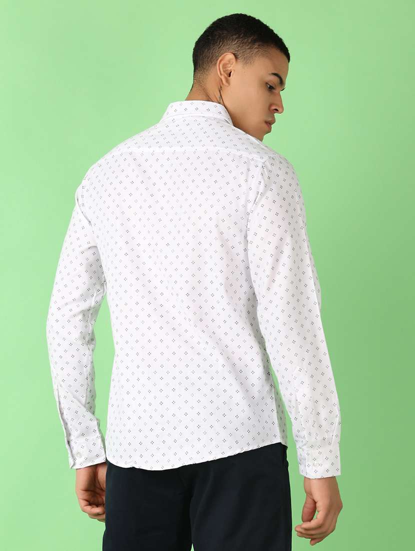 men printed long sleeve casual shirt - 21528178 -  Standard Image - 3