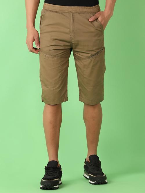men mid rise solid cargo style three - fourth - 21528188 - Standard Image - 0