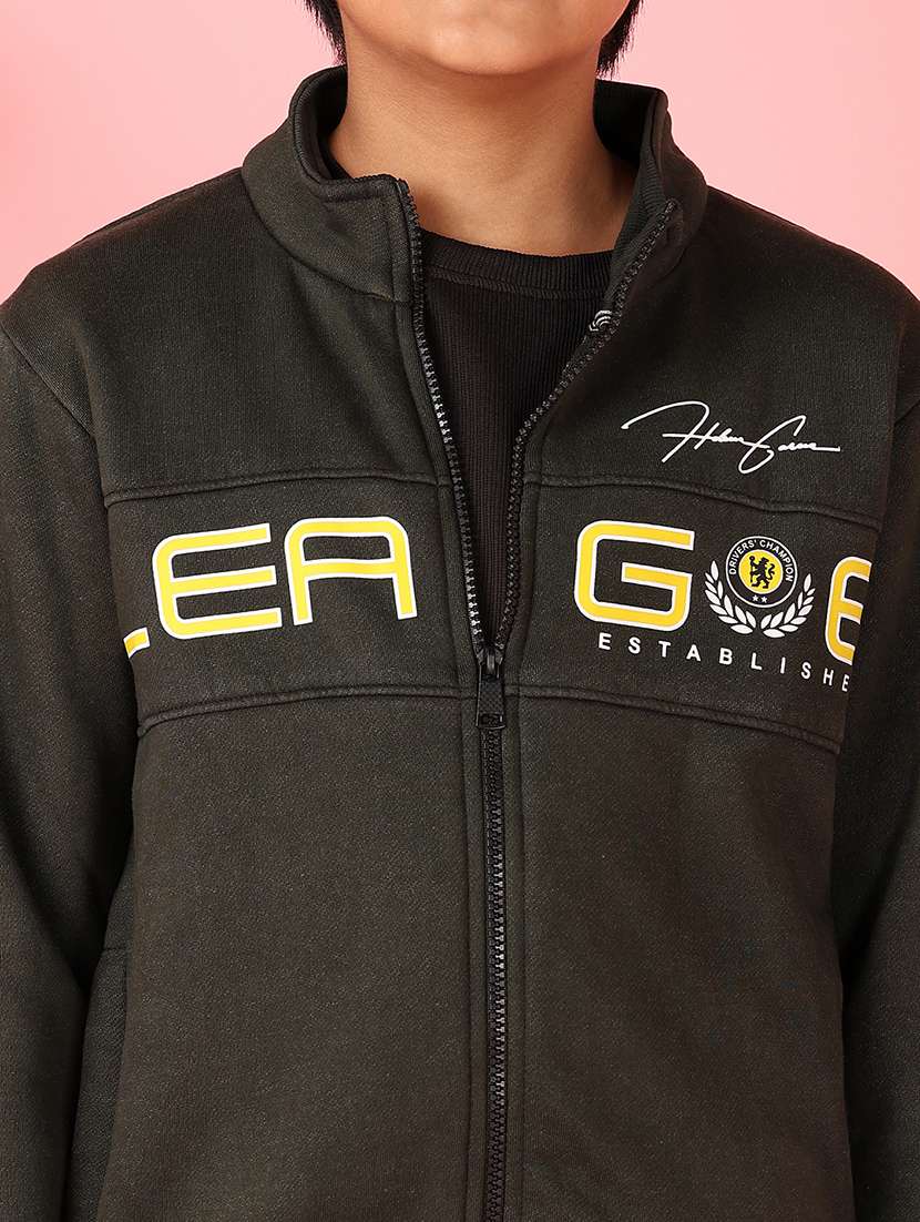 boys typographic long sleeve bomber jacket - 21528199 -  Standard Image - 5