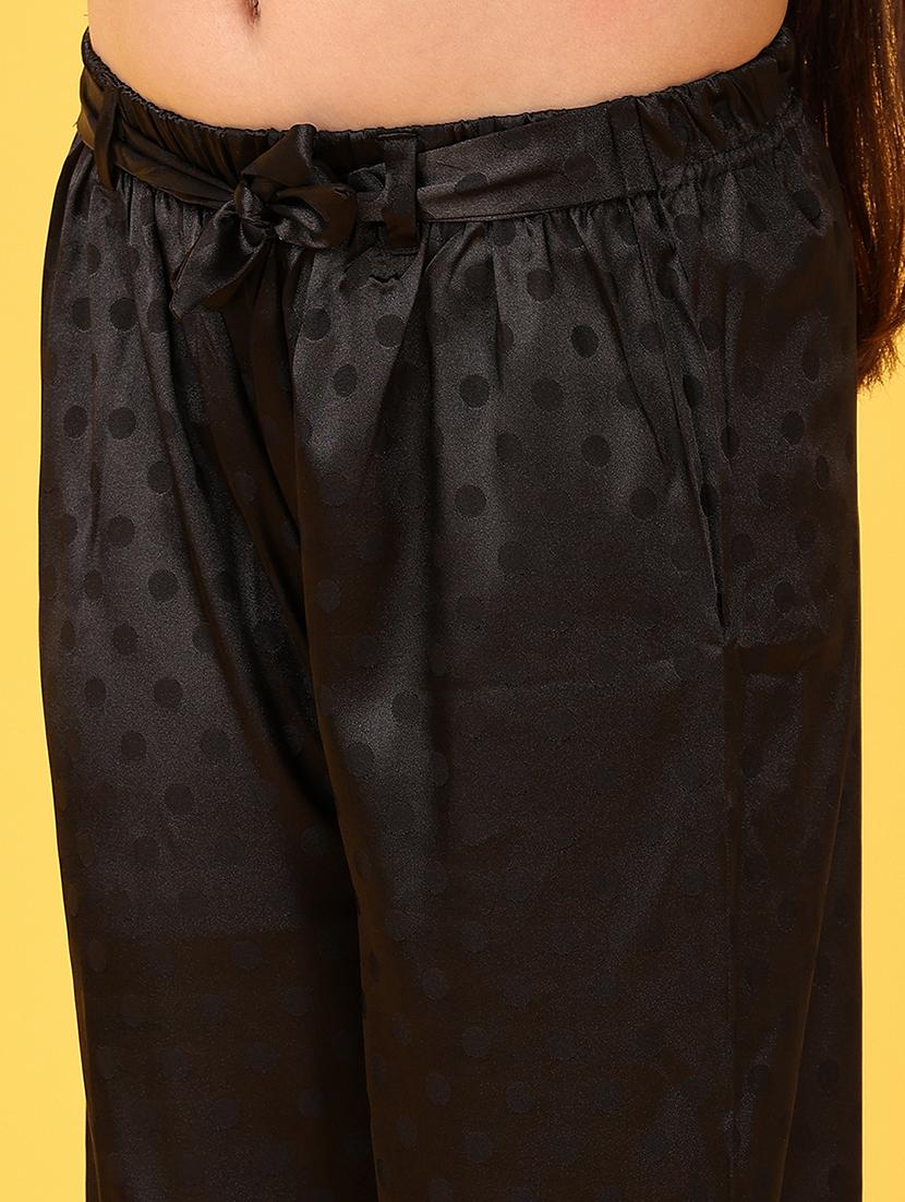 girls black polka dots printed palazzo - 21528205 - Standard Image - 5