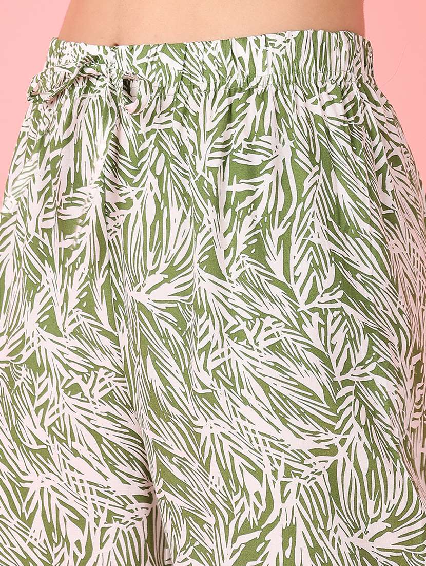 women printed mid rise calf length palazzo - 21528211 - Standard Image - 5