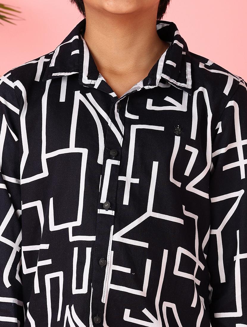 boys printed long sleeve casual shirt - 21528354 - Standard Image - 5
