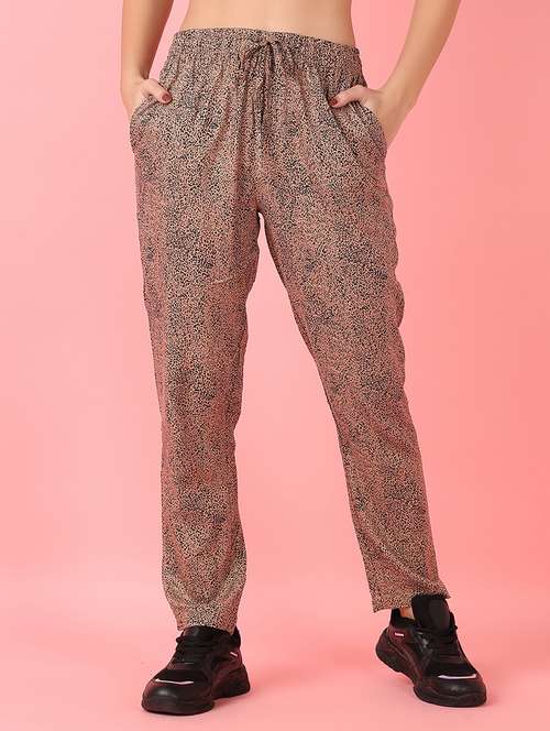 women beige printed pajamas - 21528378 -  Standard Image - 0