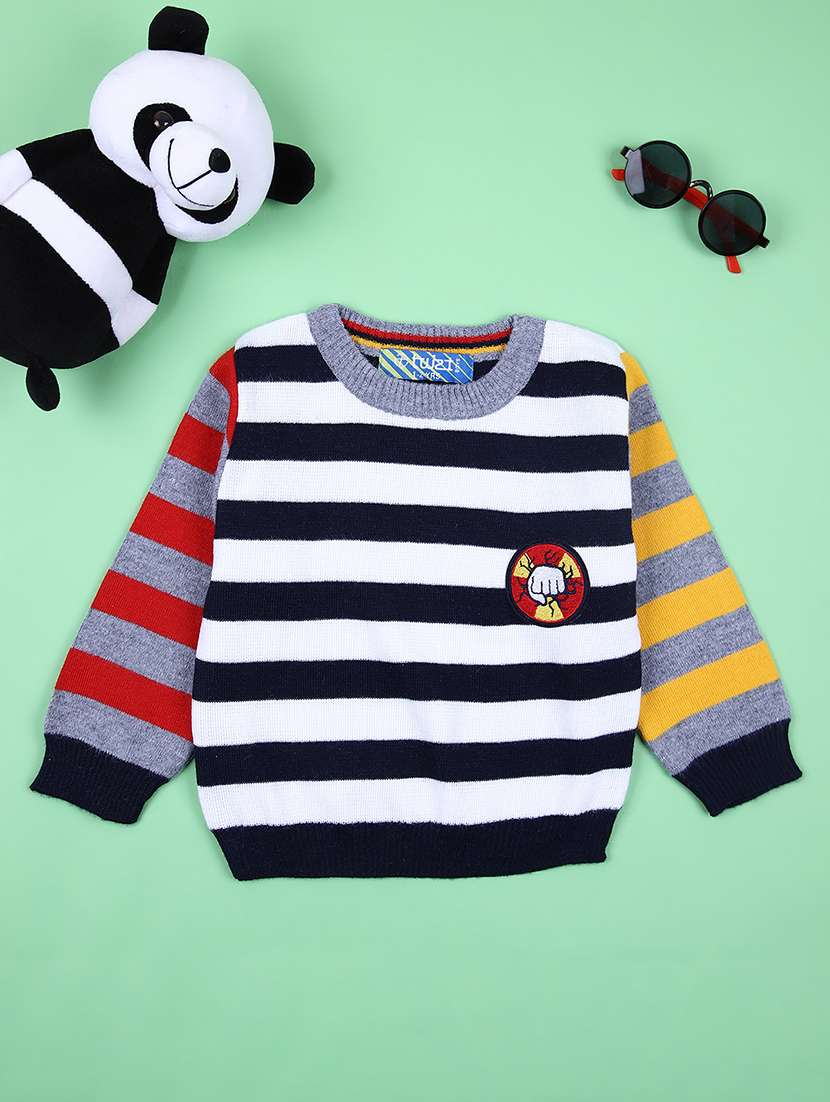 boys striped long sleeve sweater