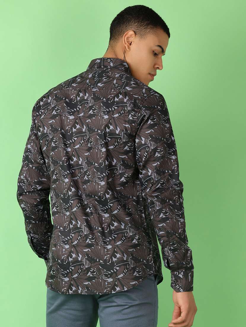 men long sleeves printed casual shirt - 21528805 - Standard Image - 3