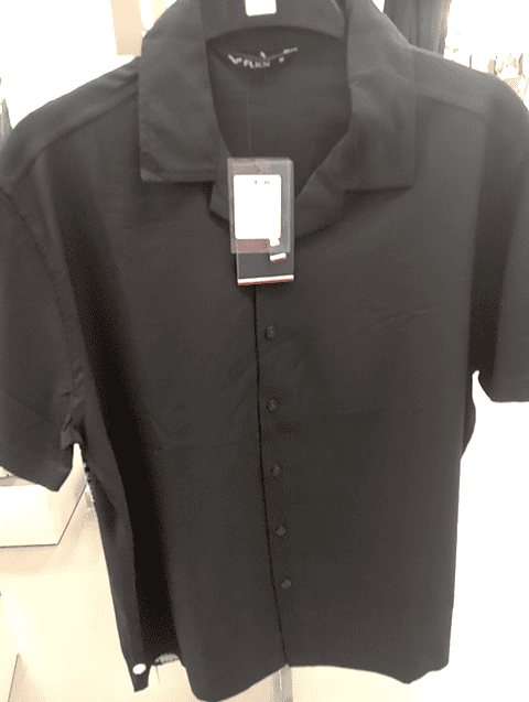 navy blue poly viscose casual shirt - 21528813 - Zoom Image - 0