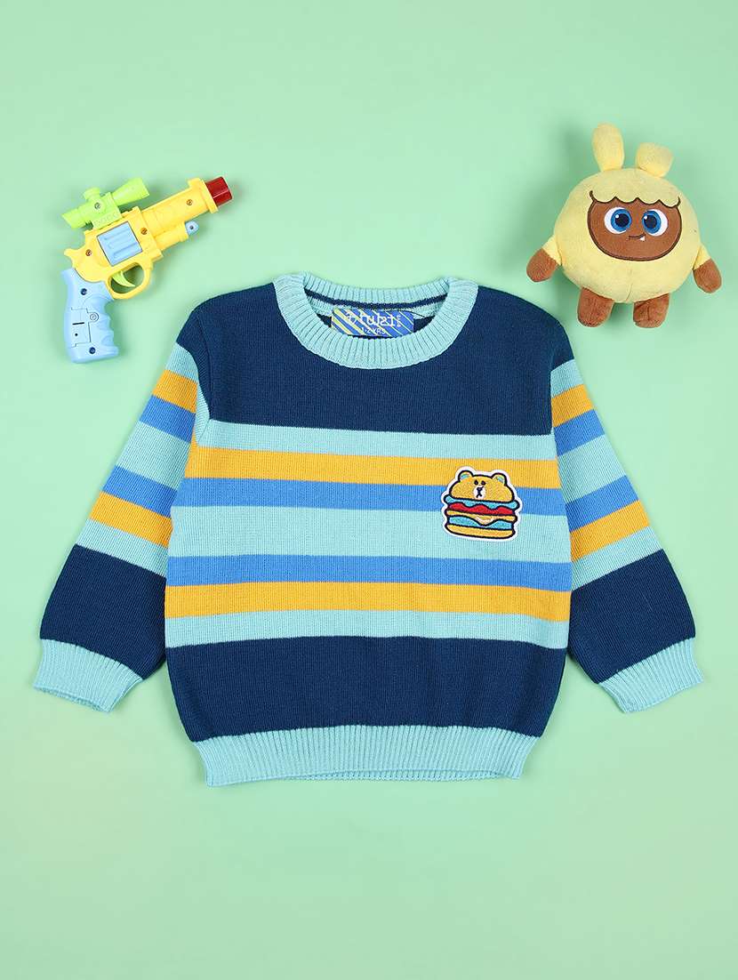 boys striped long sleeve sweater