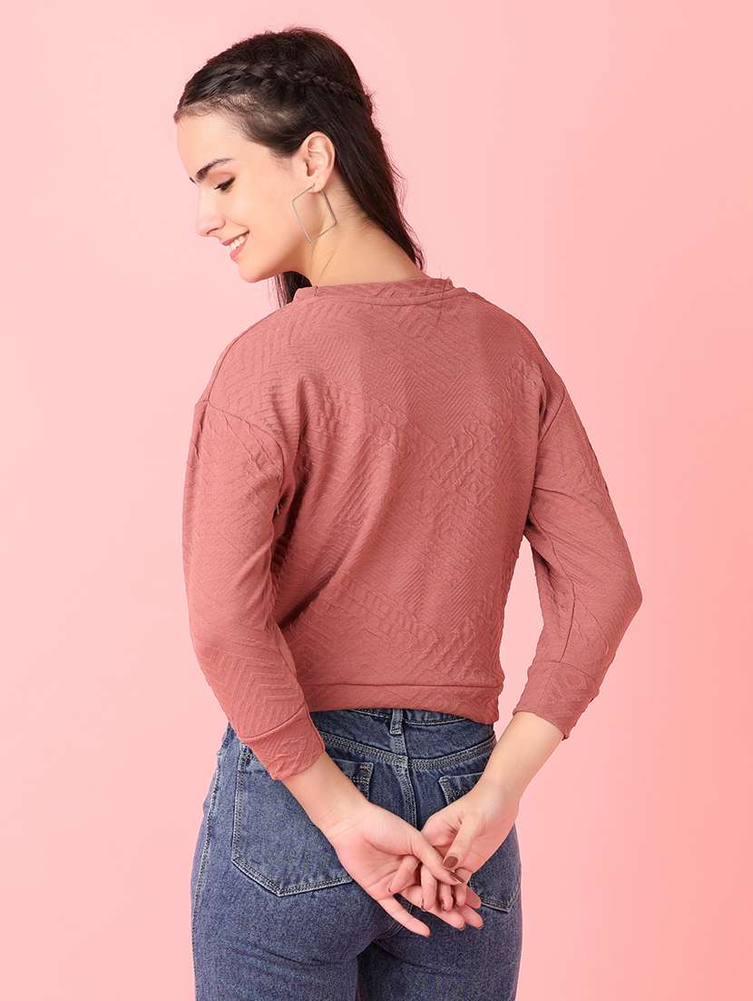 women round neck plain t-shirt - 21528853 -  Standard Image - 3