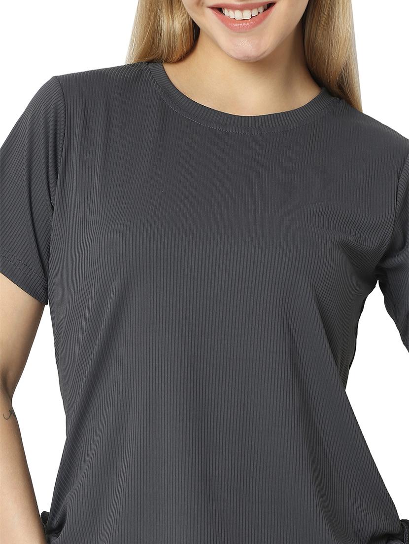 women solids round neck top - 21529254 - Standard Image - 5