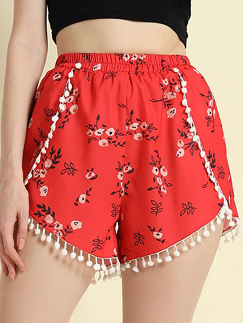 women high-rise printed regular short - 21529341 - Standard Image - 5